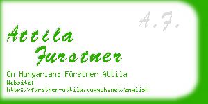 attila furstner business card