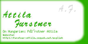 attila furstner business card